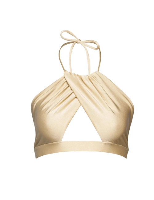 CARA Bikini Top Fényes Arany
