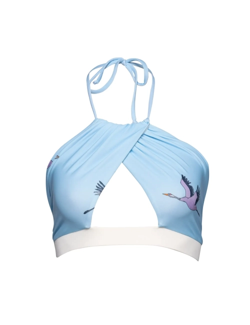 CARA Bikini Top Kék Darvak