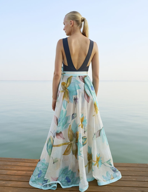 IRIS Maxi Szoknya Tavirózsa