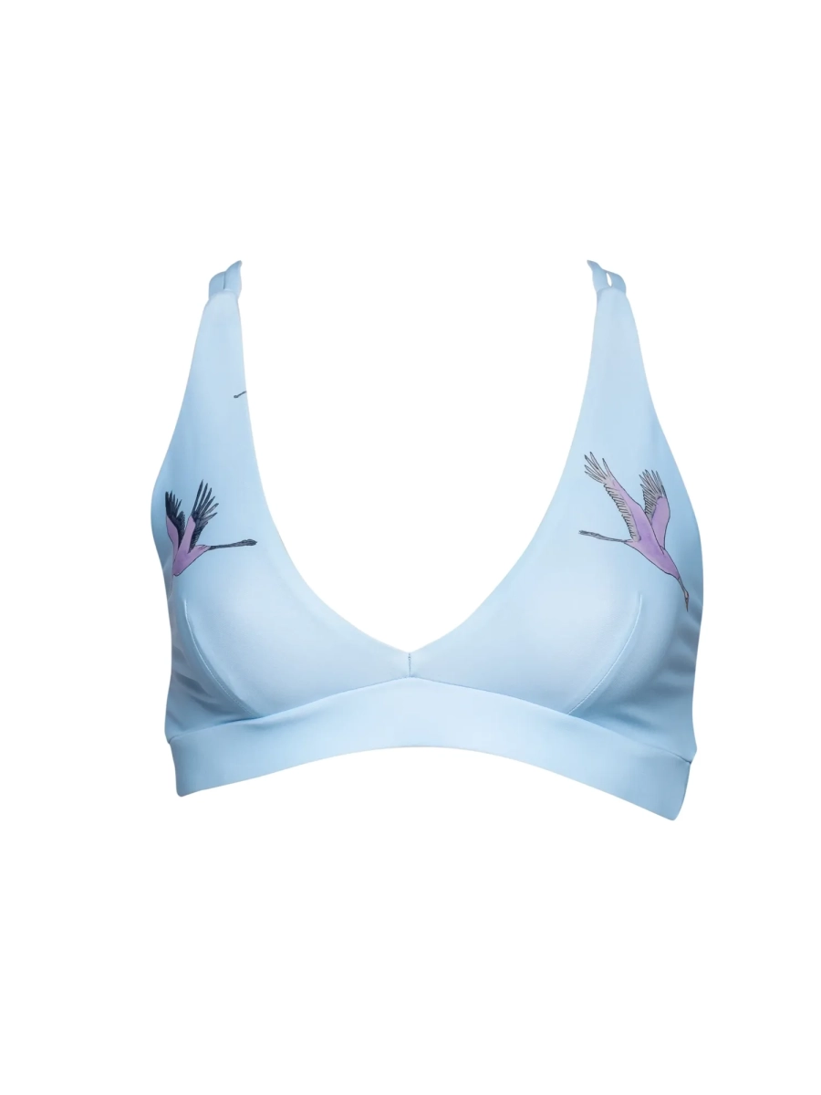 VANDA Bikini Top Kék darvak