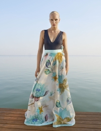 IRIS Maxi Szoknya Tavirózsa