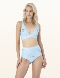 VANDA Bikini Top Kék darvak
